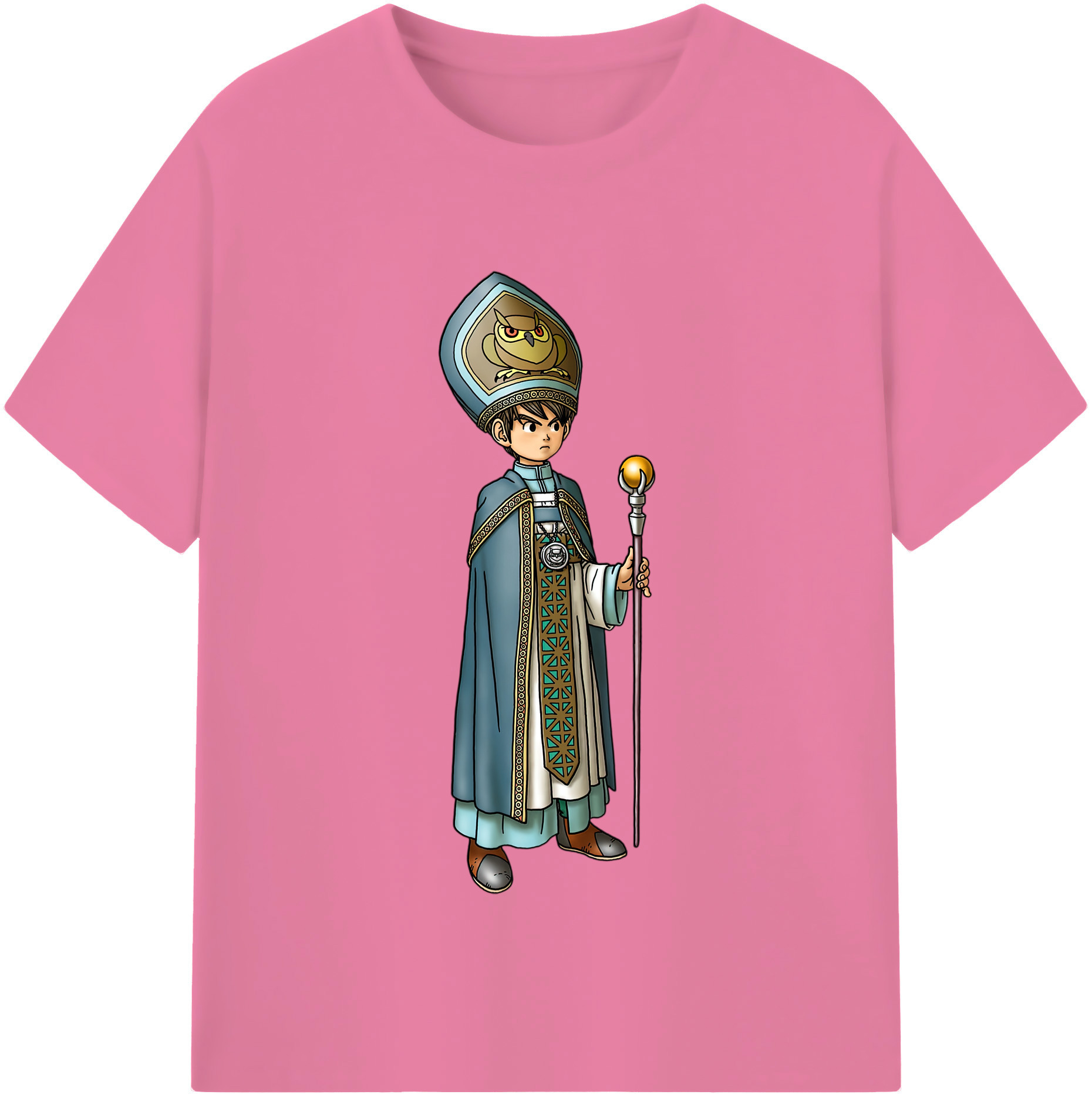 （画像用） ドラゴンクエスト Doragon Kuesuto Dragon Quest 綿100％半袖Tシャツ（フロントプリント）